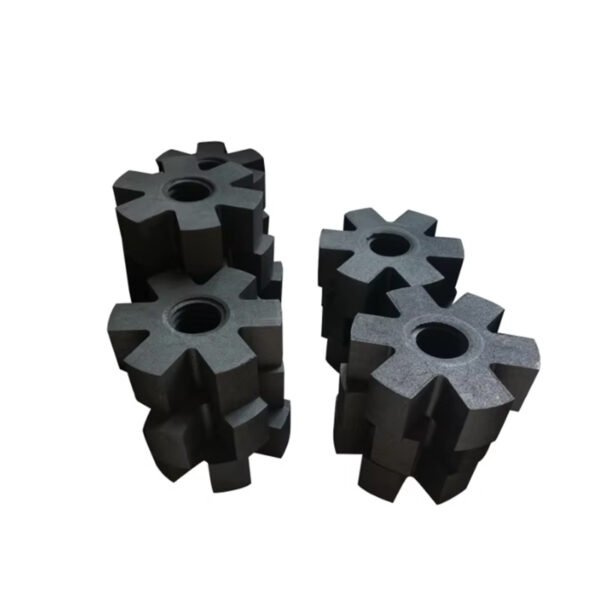 Alumina degassing graphite rotor